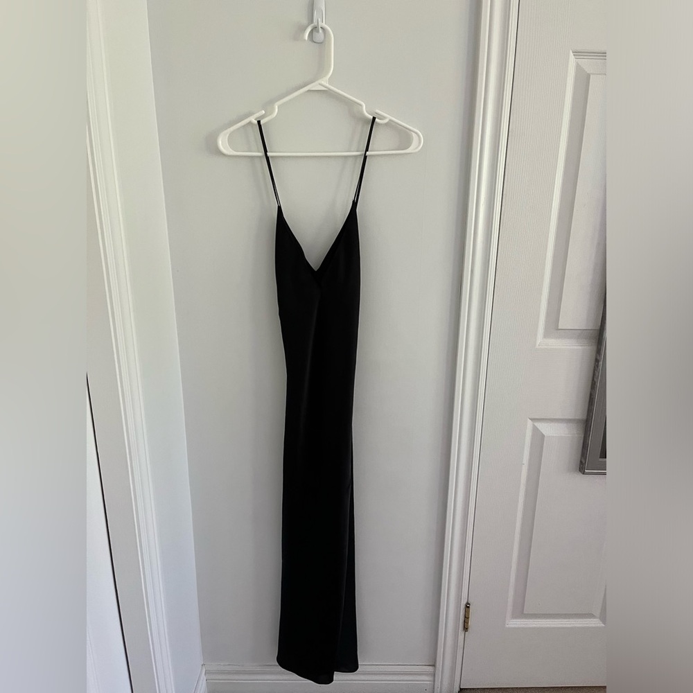 Aritzia Wilfred Silk Satin Midi Dress